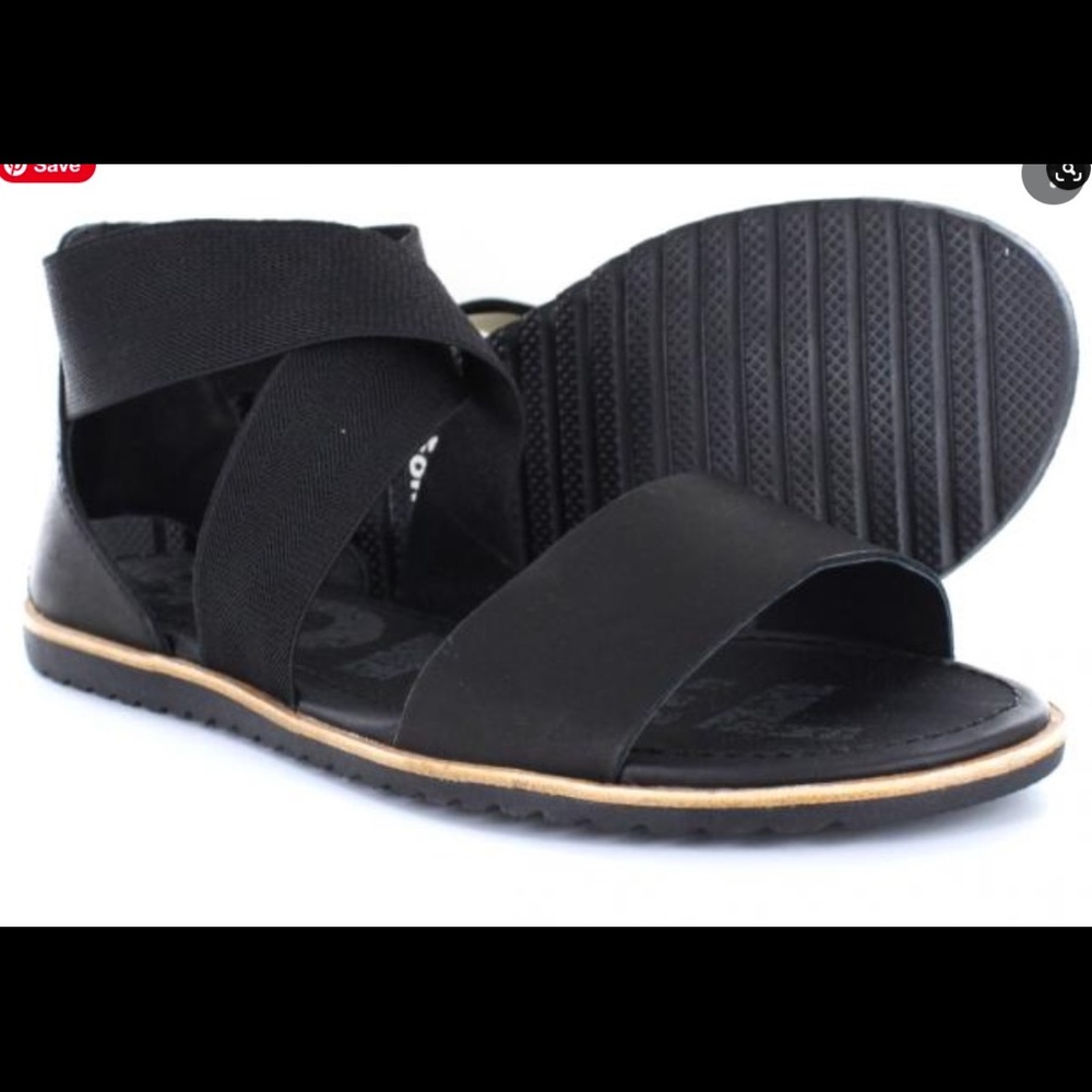 Sorel Ella Sandals Black
